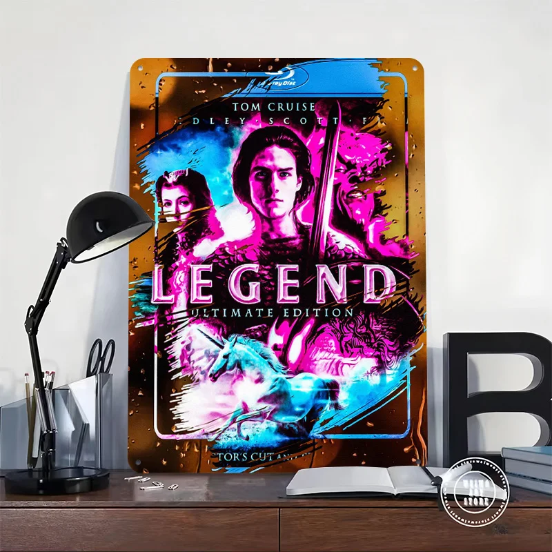 Legend 2 3D Printed Texture Poster Personalized Wall Art Retro Metal Tin Signs for Vintage Decor Living Room Decoration Home Man