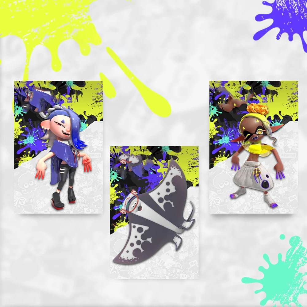 3pcs/17pcs/20pcs/23pcs for Amiibo Cards Octoling Octopus for Amiibo Splatoon NFC Tag Game Cards Splatoon Series for Ns Switch