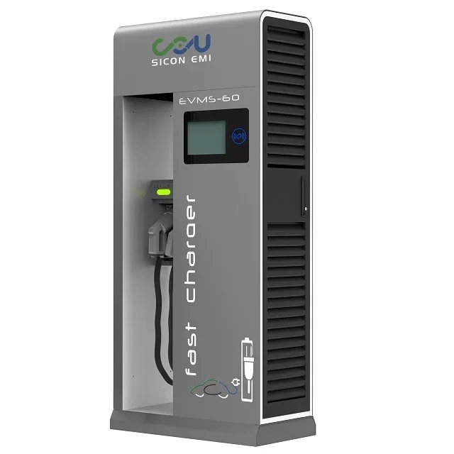 Sicon 50KW EV DC fast charging station CCS CHAdeMO AC type2 gun with 15kw module 150V~1000V IEC standard