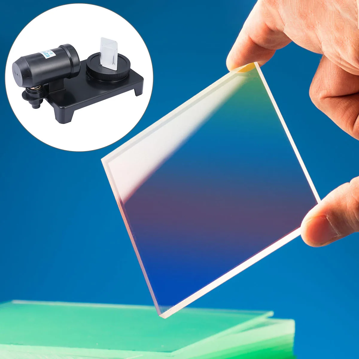 

1Set Physical Optics Demonstrator Glass Triple Prism for Teaching Physics Photography Light Spectrum Experimental Equipment