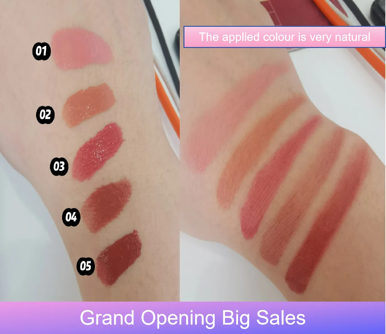 أحمر خدود سائل غير لامع من Uhue مع فرشاة إسفنجية، مكياج طبيعي طويل الأمد لمستحضرات التجميل للفتيات