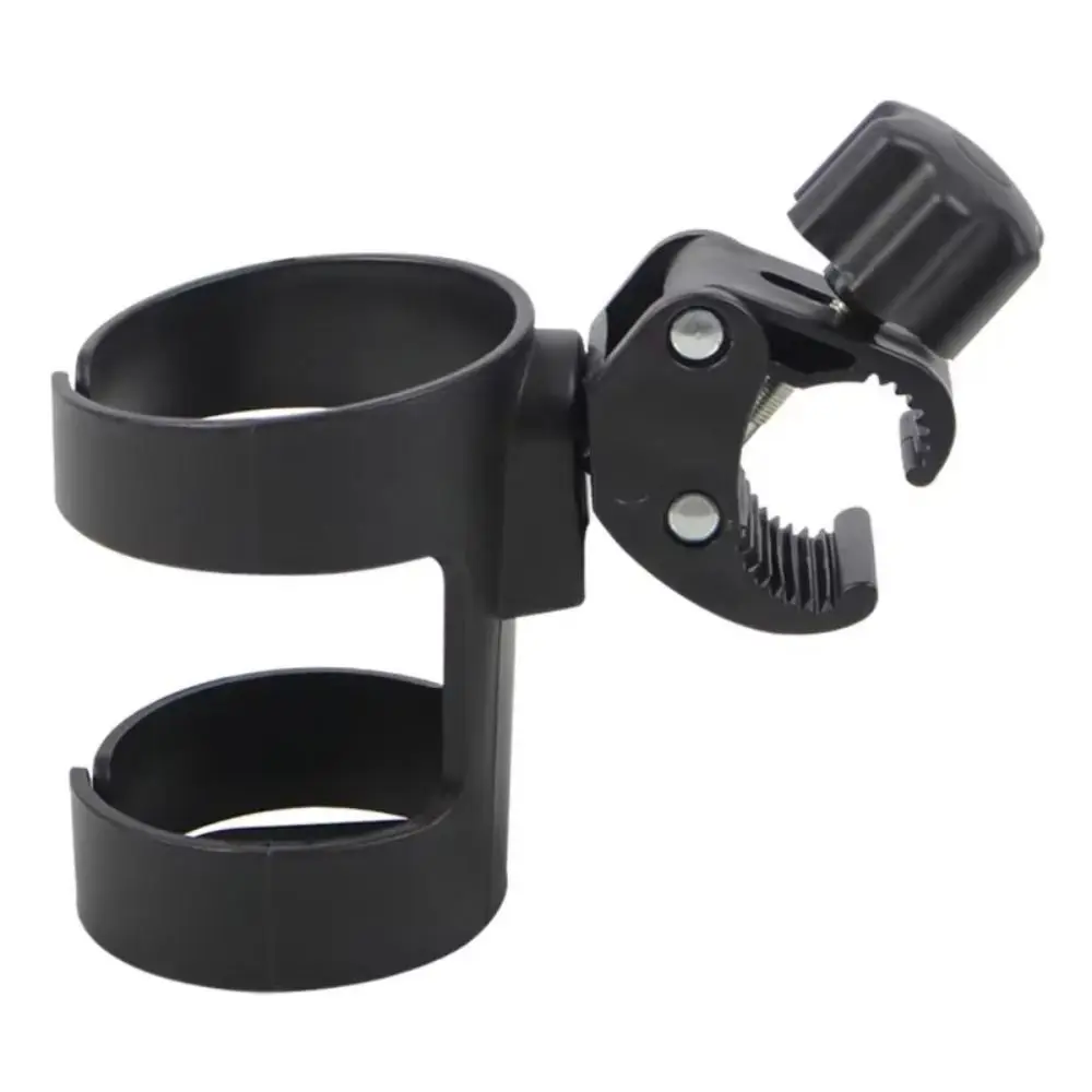 Suporte universal de copo de água para carrinho de bebê, suporte de plástico estável para bebidas, acessórios, instalação de barra de mão, suporte de copo de bicicleta