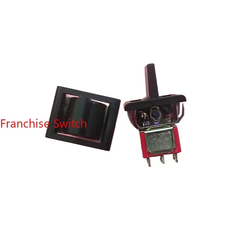 10PCS Button switch shaking head flat handle R8018A-P14 6 feet 3 gears, bilateral self-reset T80-R