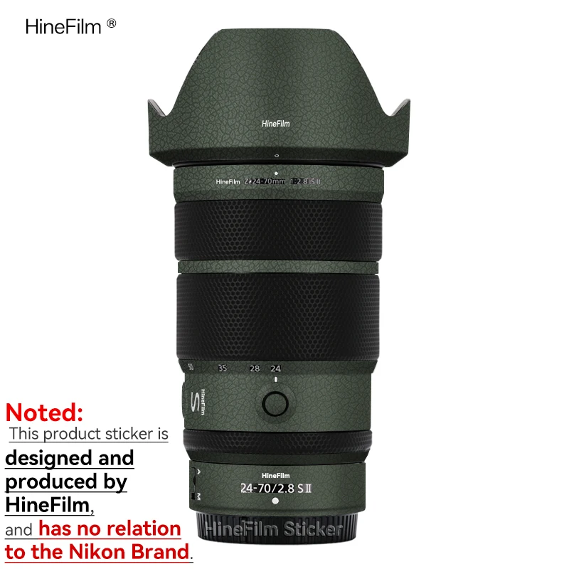 Naklejka Hinefilm na obiektyw Nikon Z 24-70mm f/2.8 S II, osłona na obiektyw Nikkor Z 24-70 F2.8 II, ochraniacz na obiektyw 2470 — zdjęcie produktu 7