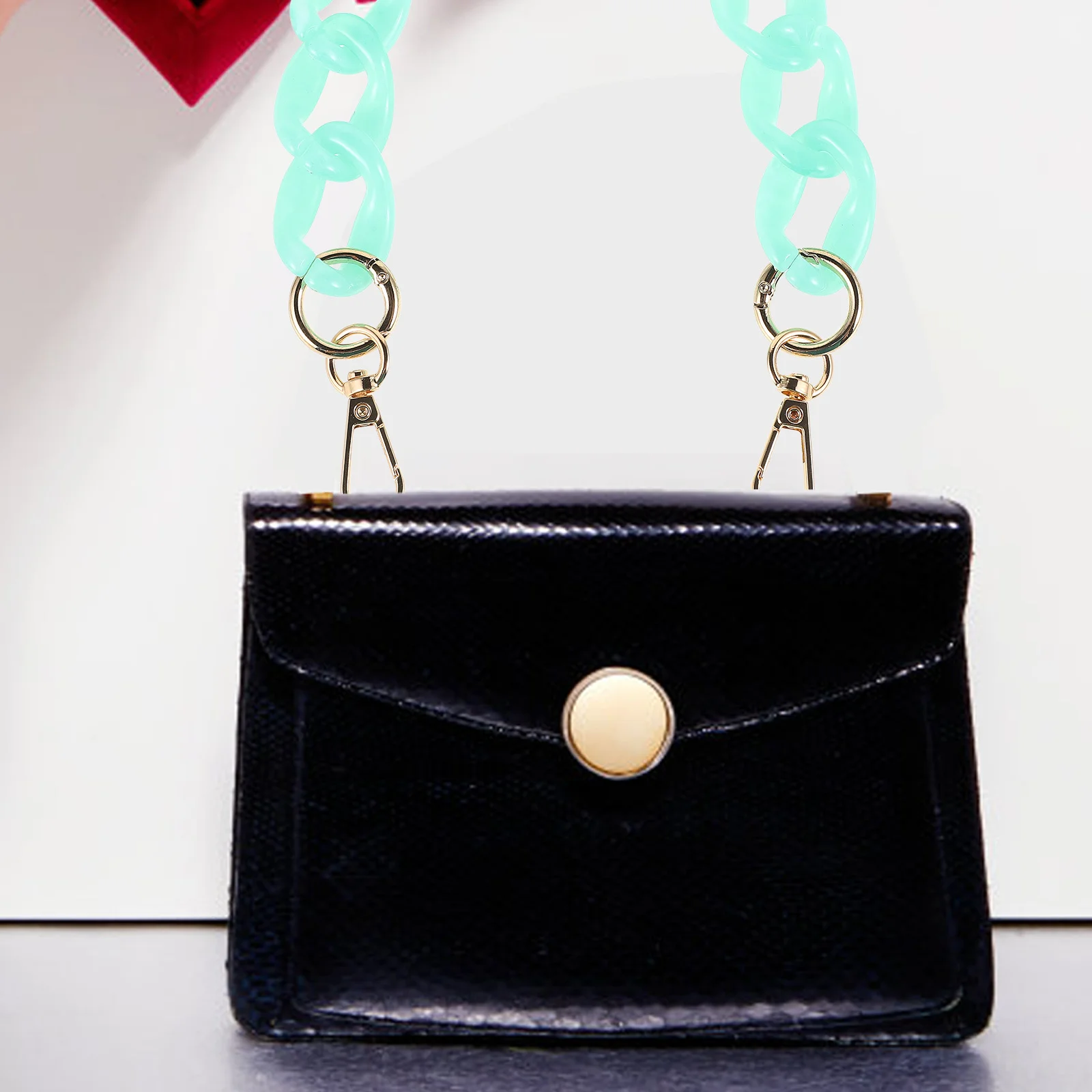 Robuster Handtaschen-Kettenriemen, DIY-Geldbörsengriff, einfach zu verbinden, langlebiges Taschenzubehör für verschiedene Geldbörsen, Geldbörsengriffriemen