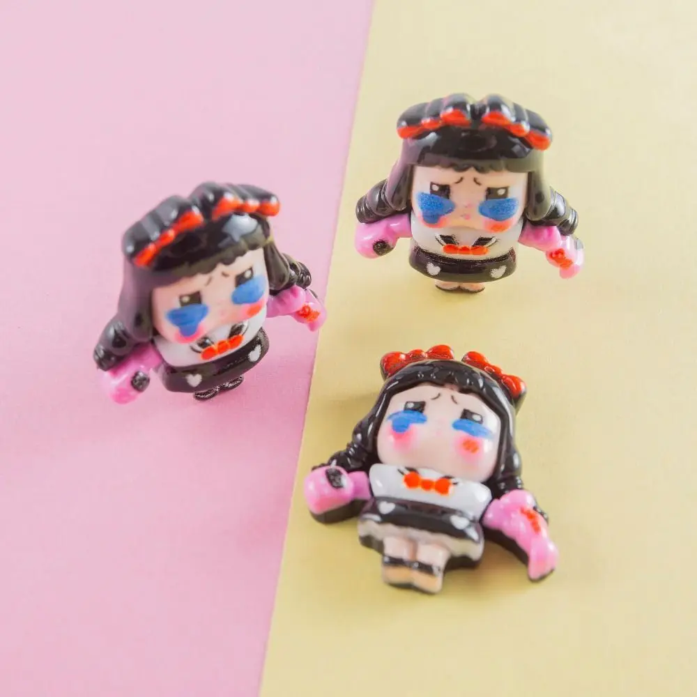 5pcs Personality Cute Girl Accessories Cartoon Anime Cute Cartoon Flatback Material Trinket Glossy surface