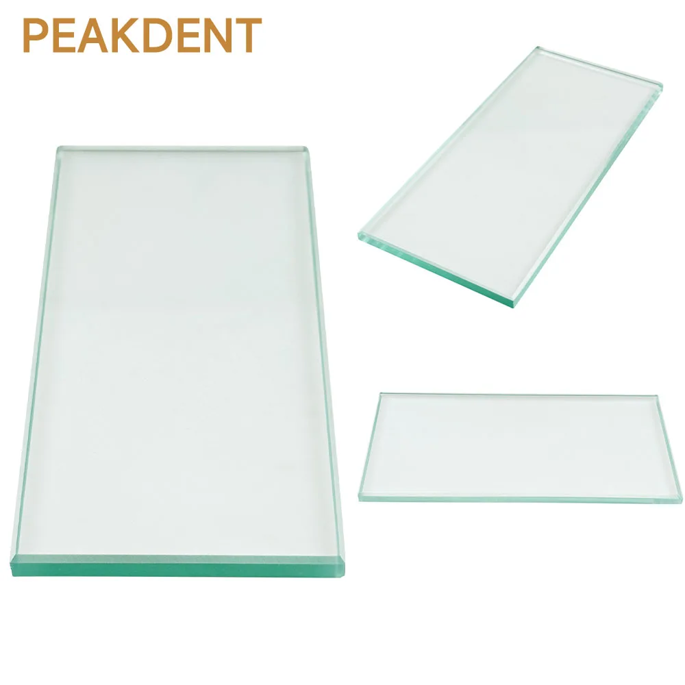 

Dental glass mixing slab dental lab mixing plate smooth beveled edges dental glass plate dentist materials and tools dental supp