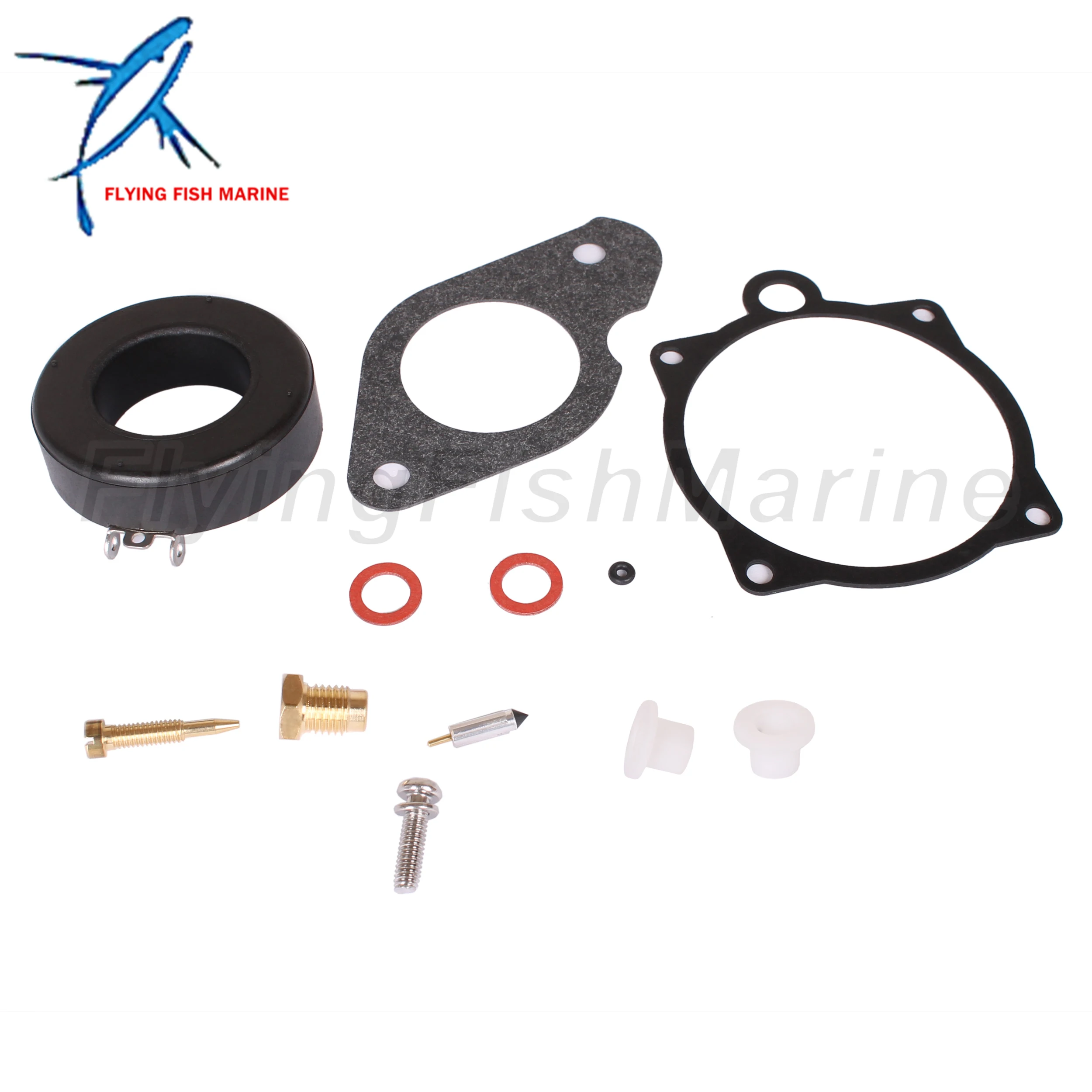 Outboard Motor 689-W0093-02 01 00 18-7770 Carburetor Repair Kit for Yamaha 20HP 25HP 30HP 20C 25C 25D 30A / 84456M for Mercury