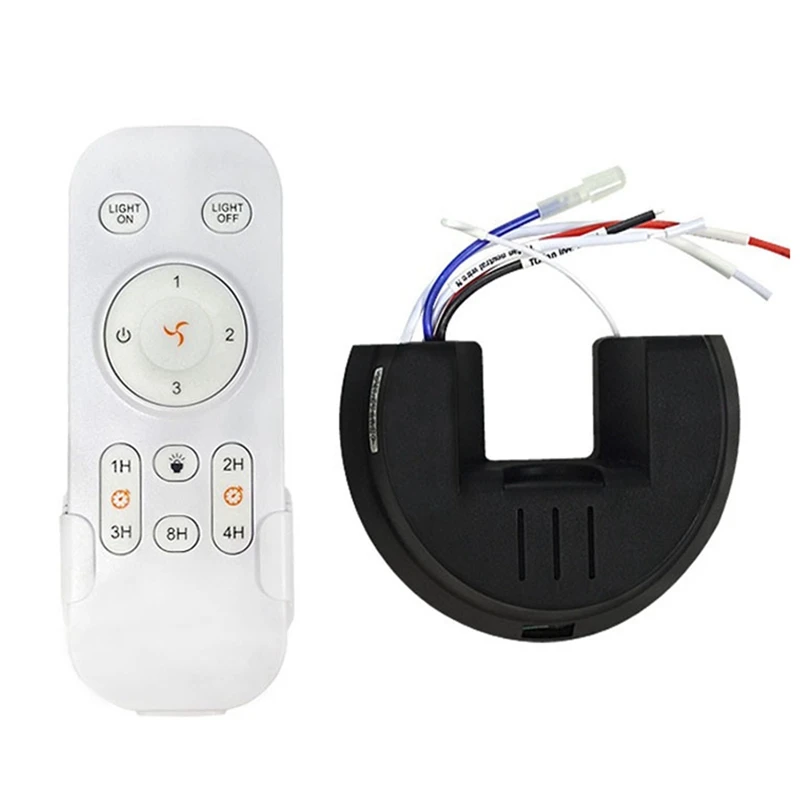 Universal Ceiling Fan Remote Control Kit Replacement, 3-Speed & Timing, Remote Replacement For AC Ceiling Fan Light