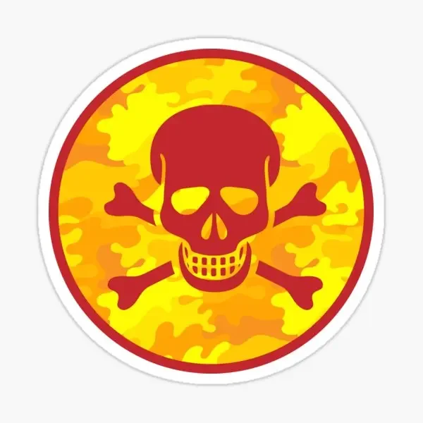 علامات تحذير الإشعاع الإبداعية ملصق جدار غرفة نافذة السيارة شاحنة موتو دراجة فان الزجاج خوذة العربة على الطرق الوعرة البلاستيكية صائق