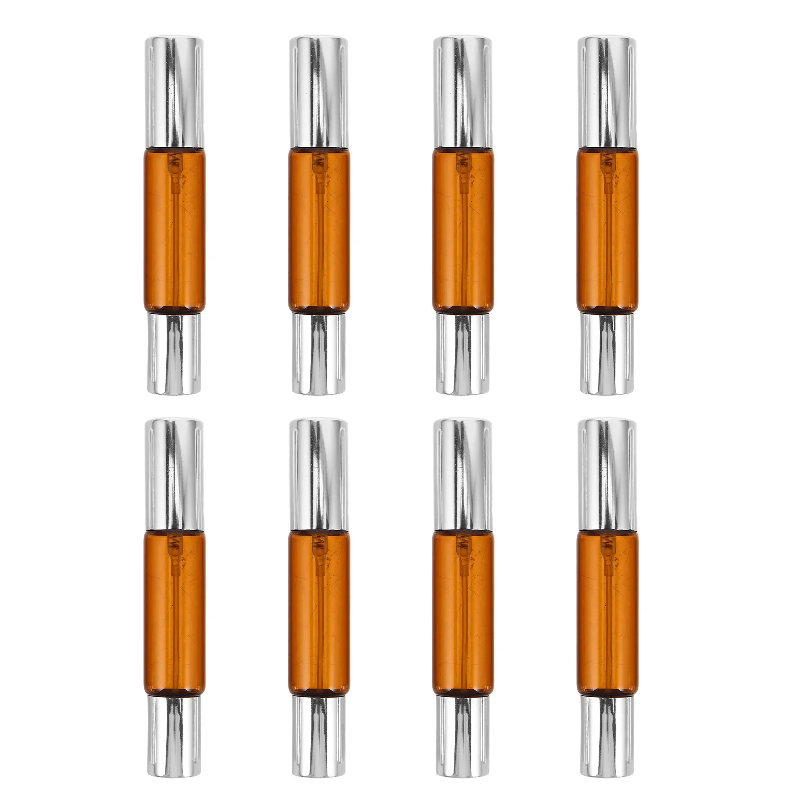 Essential Oil Refill Bottles 10Ml Leakproof Clear Glass Small Portable Bottles for Travel Perfume Fragrance Aromatherapy
