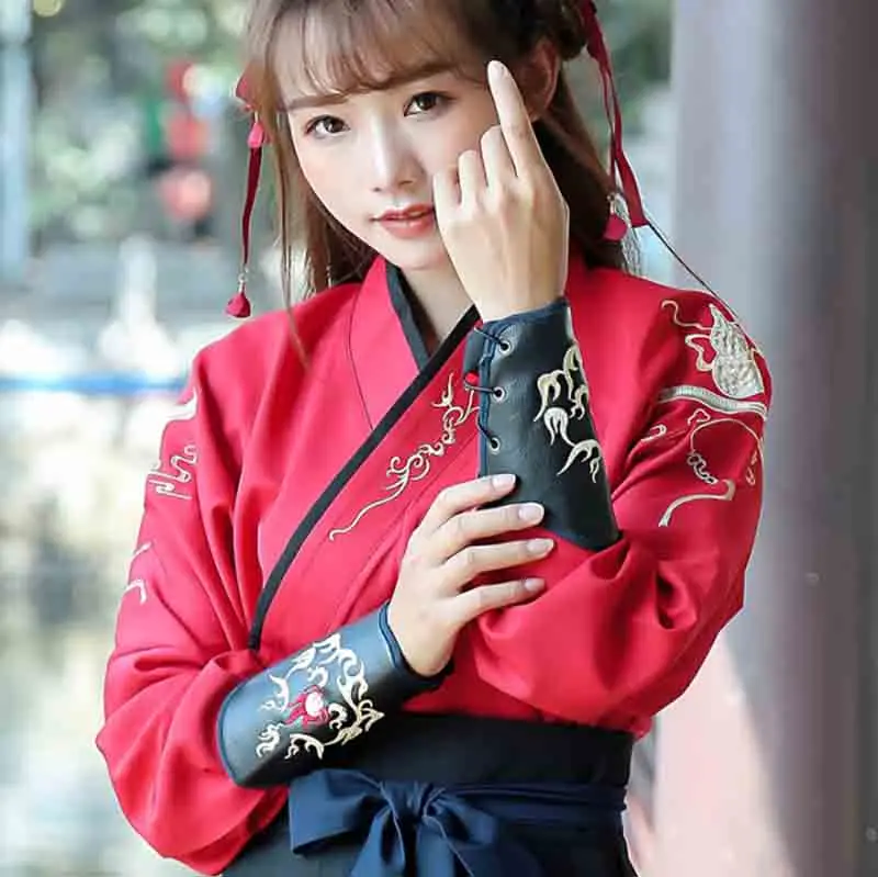 Hanfu Armband Männer Frauen Handschutz Armschutz Männer Leder Bandage Ärmel Hanfu Armband schwarz für Männer Frauen