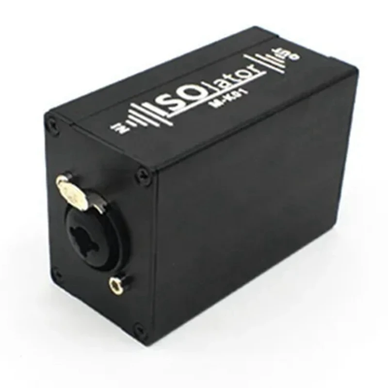 XLR Audio Isolator Noise Reduction Filter Eliminates Current Noise Dual Channel 6.5 XLR Mixer Audio Signal Isolator