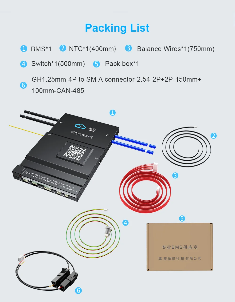 JIKONG JK BMS 8S-24S 100A RS485 CAN HEAT BMS BT 36V 48V 60V Li-Ion LTO 18650 Batterie Lifepo4 Batteriespeicher Bluetooth BMS – Detail 11