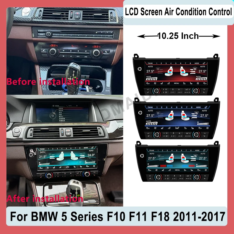 

Upgrades Air Conditioning Control Touch AC Panel Display Screen LCD Digital For BMW 5 Series F10 F11 F18 2011-2017 Air Screen