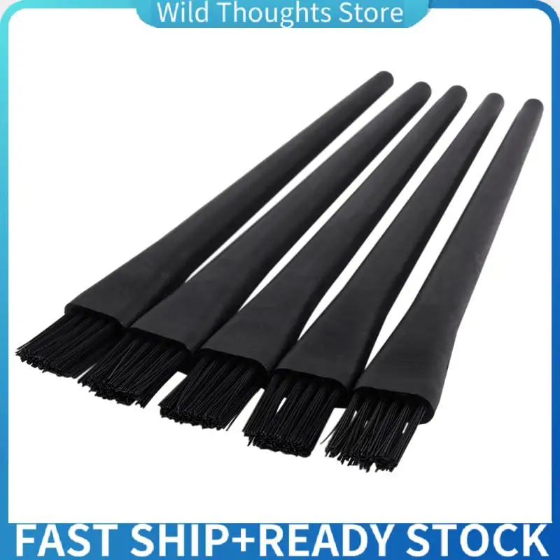 

10 Pcs 1.5 X 0.5Cm Black Plastic Round Handle Anti Static ESD Brush-[Qahk]