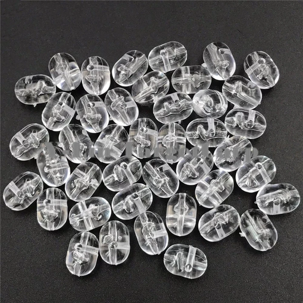 

Double Pearl Carp Fishing Fishing Bait Transparent Fishing Beads Fishing Cross Beads Clear Beads Double Cross Hole Beads