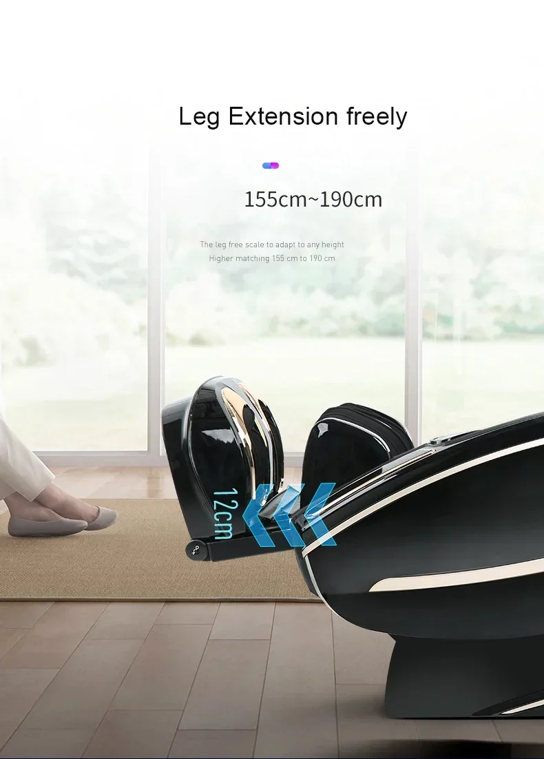 كرسي يدوي كهربائي AI كرسي ذكي 4D مدلك 2022 كرسي تدليك كهربائي SL Track الأكثر مبيعًا #5