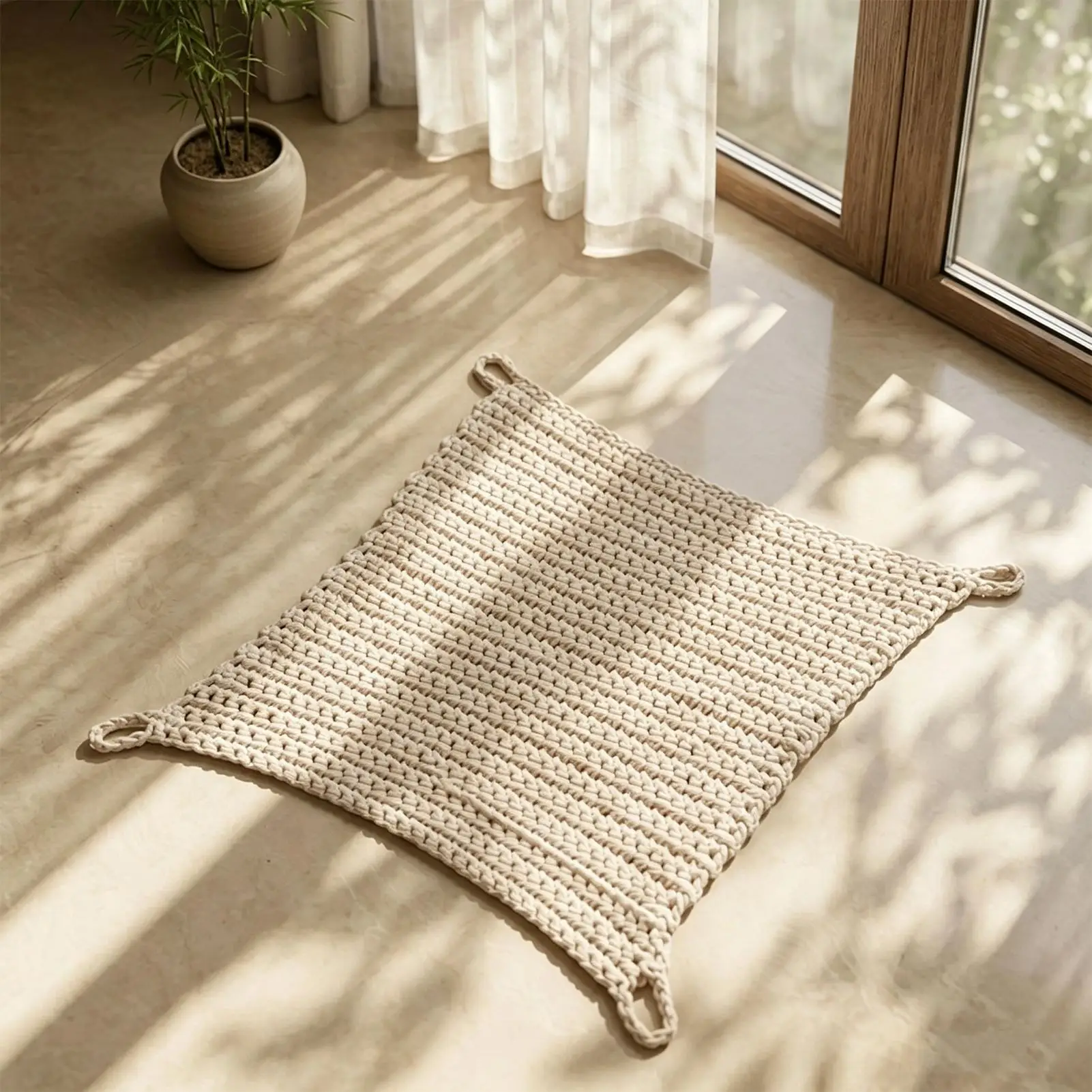 

Outdoor Cat Hammock Stable Soft Woven Scratchers Indoor Outdoor Cat Bed Furniture For Home Dorm Balcony Apartment Bedroom