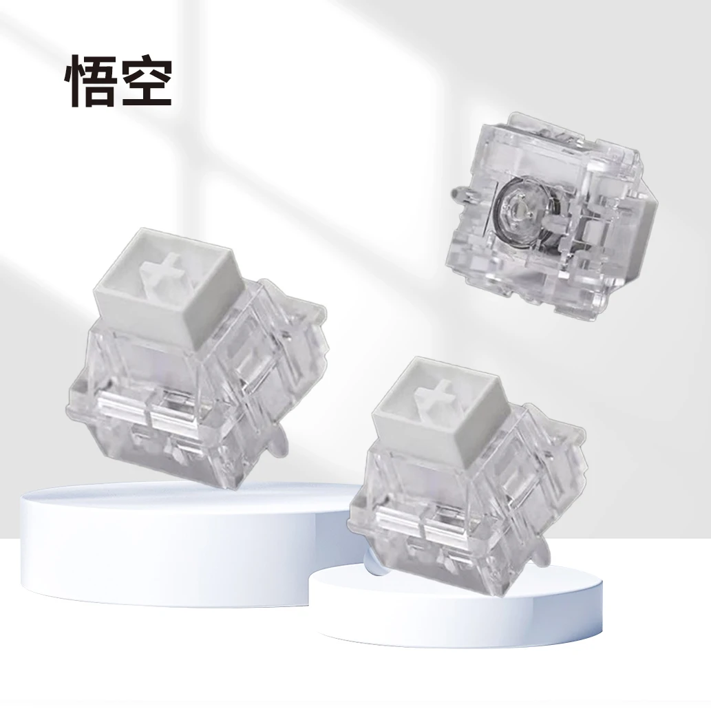 Everglide Jiangwan Wukong Magnetic Axis Switch 0.005mm RT Precision Sealed Base RGB Translucent for Mechanical Keyboards