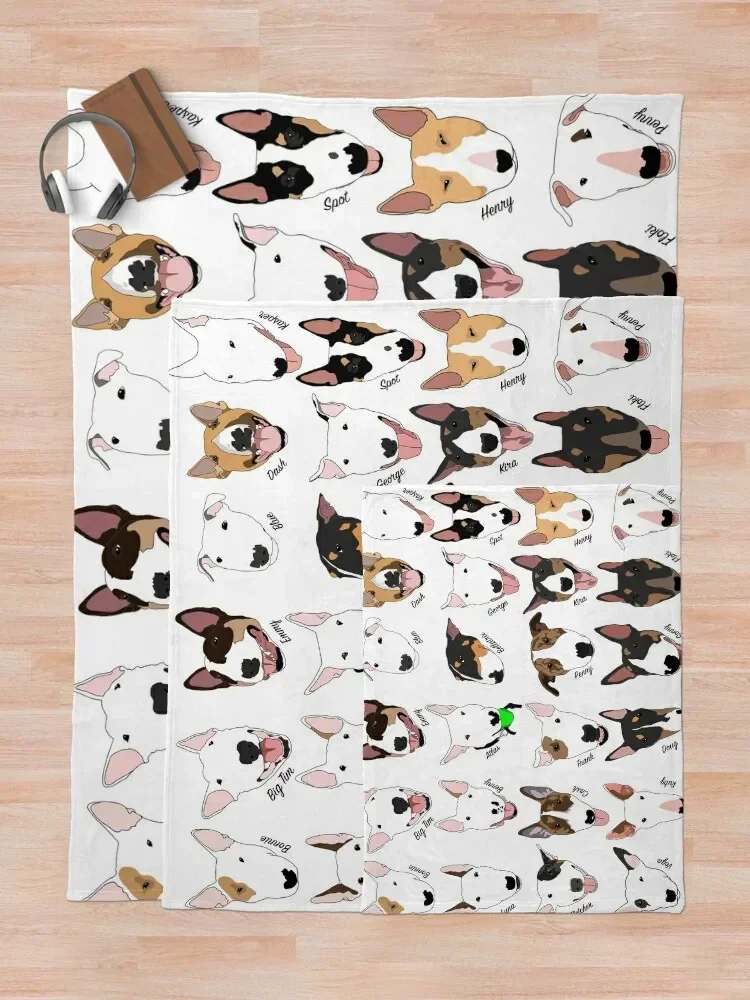 Glasgow Bull Terrier Club Throw Blanket Luxury St for sofa Fluffy Softs Blankets