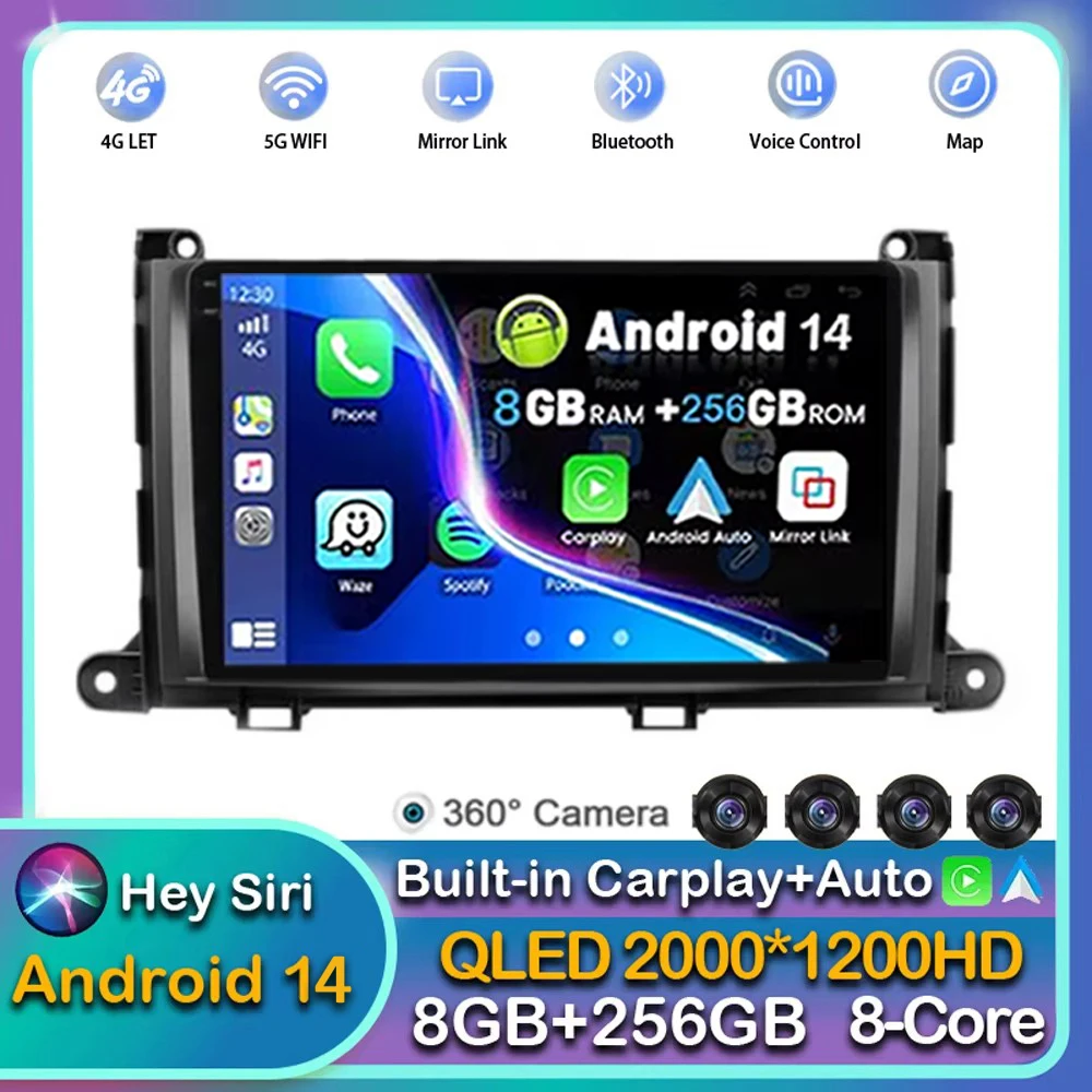 

Android 14 wireless Carplay Auto For Honda Jazz 4 Fit 4 2020 2021 Car Radio Multimedia 2 Din GPS NAVI Player Stereo WIFI+4G LTE