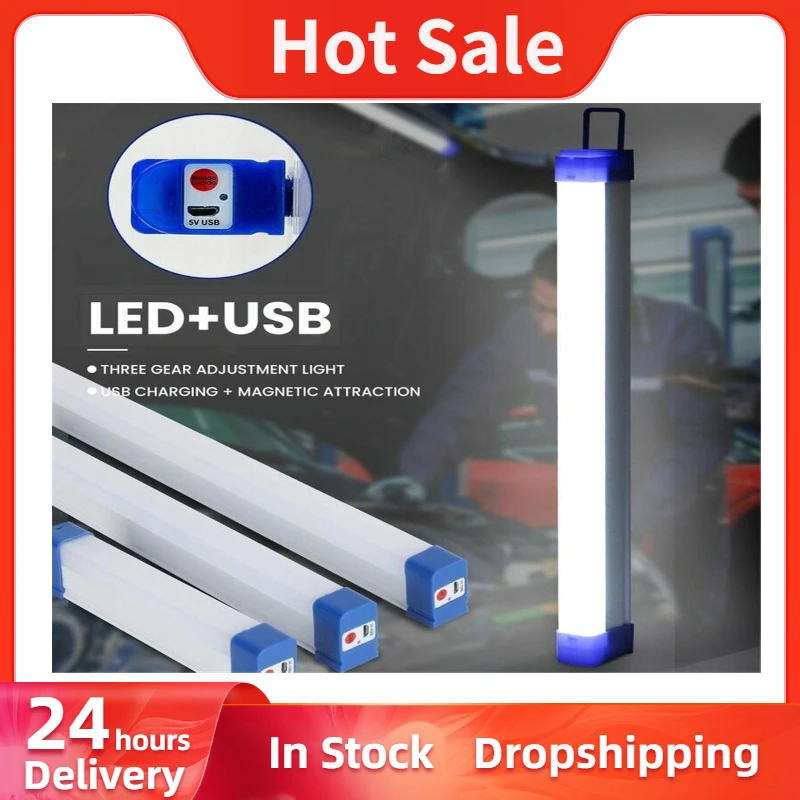 

1PCS 17cm-52cm Led Tube 30w/60w/80w Portable Usb Rechargeable Emergency Light Outdoor Lighting Camping Lamp wholesale hotsale