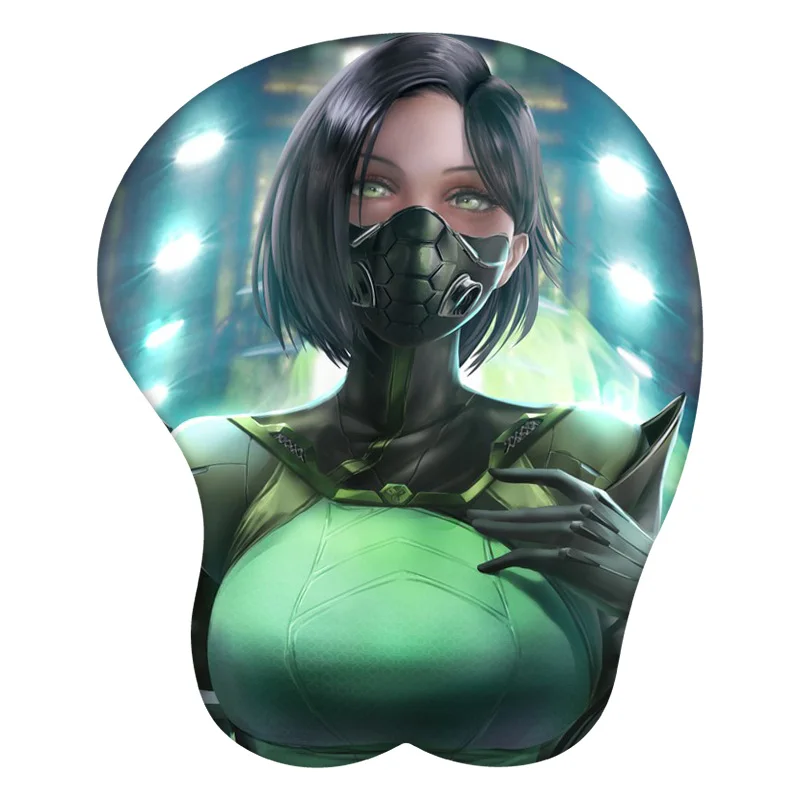 

3D Mouse Pad Viper Anime Mousepad Wrist Rest Silicone Sexy Creative Gaming Mat Gift