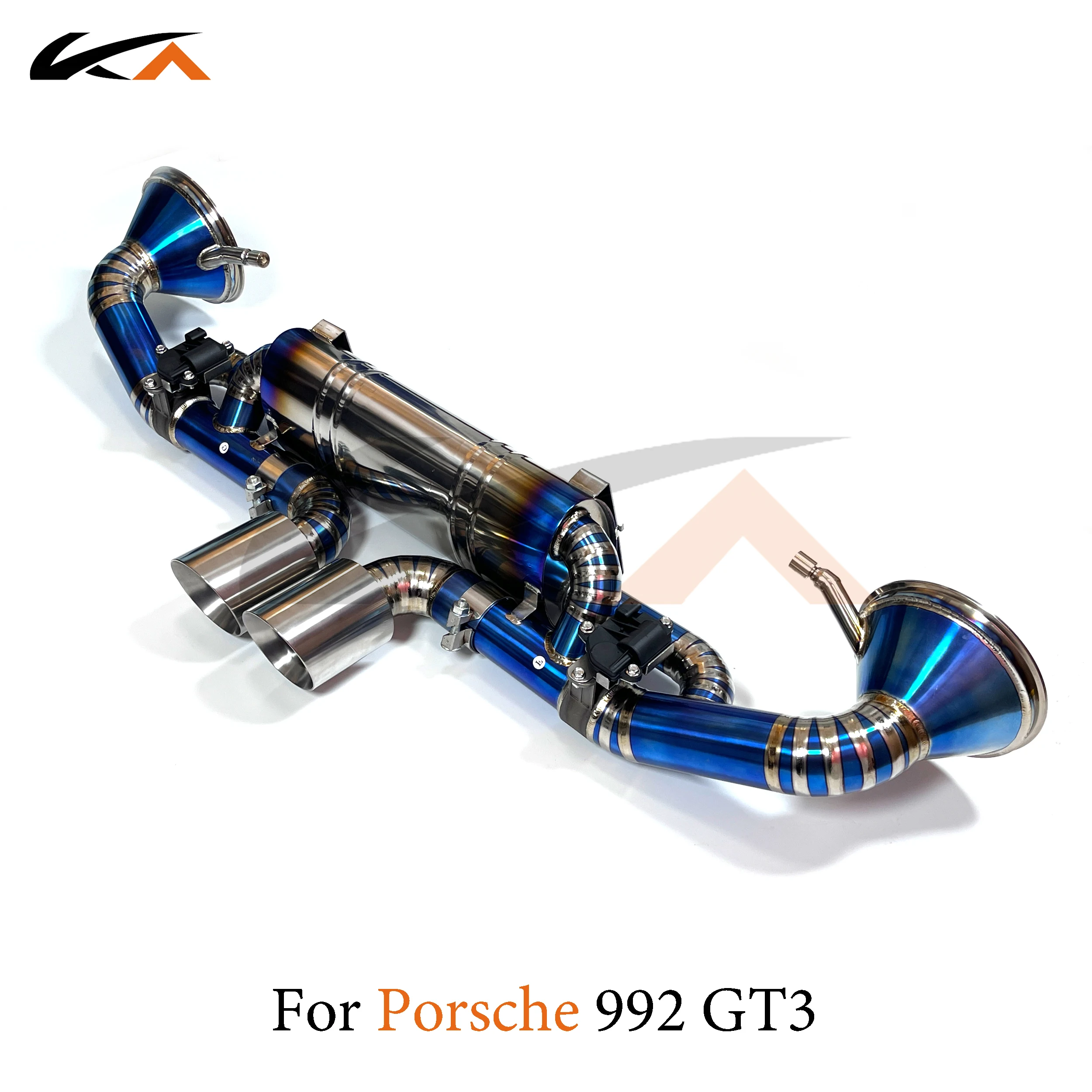 KA Tuning exhaust system titanium alloy catback for porsche 992 gt3 performance auto parts with muffler valve car accessories