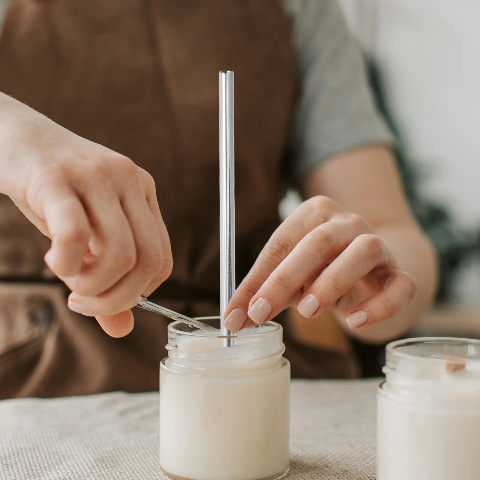 

10pcs Candle Making Tools: Wick Centering Tools Candlewick Holders Diy Candle Wick Placement Devices Accessories Fixing Tube