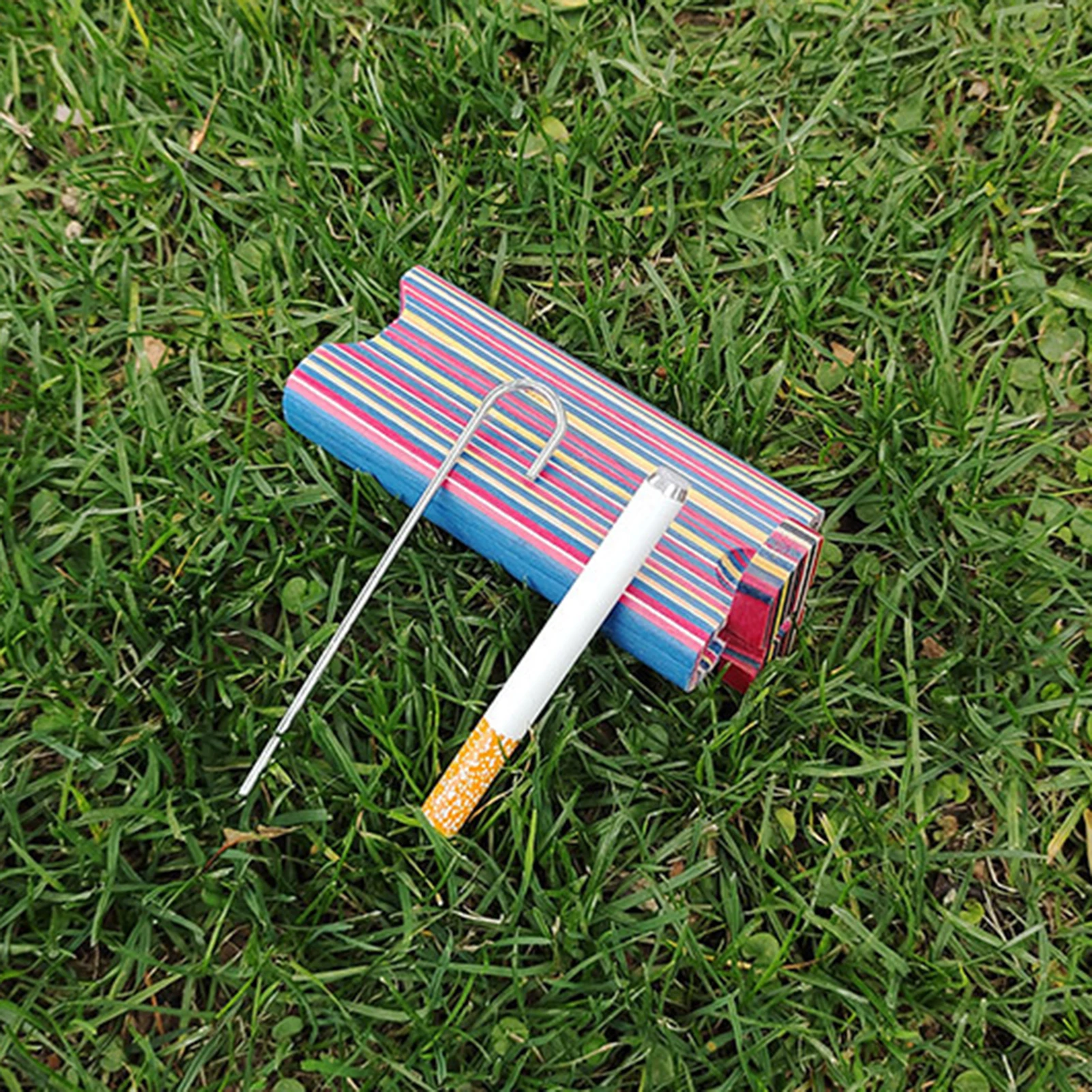 صندوق سجائر أنبوب التبغ الخشبي مع فلتر سيراميك تصميم مرسومة يدويًا خطاف تنظيف وصندوق هدايا للبالغين 10.3 × 4.6 سم #6