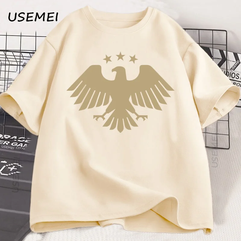 Männer T-Shirt Adler von Syrien Grafik T Shirts Casual Baumwolle Kurzarm Syrische T Shirt Mann Frau Streetwear Lose T-shirts