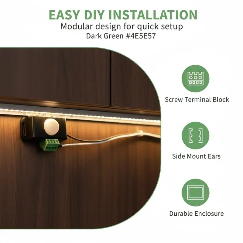 DC12V 24V PIR Sensor LED Motion Sensor Switch Motion Timer PIR Controller For LED Strips Lights