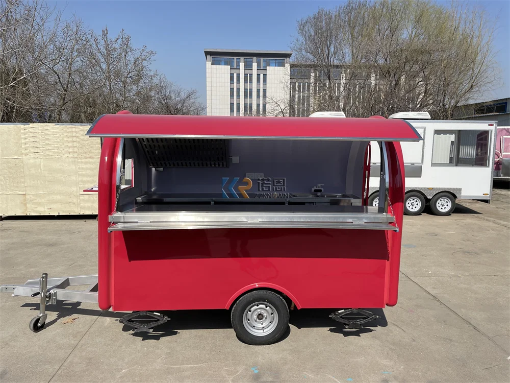 

Concession Food Truck Van Coffee Ice Cream Kiosk Mobile Kitchen Custom Fully Equipments Snack Hot Dog Cart Fast Food Trailer