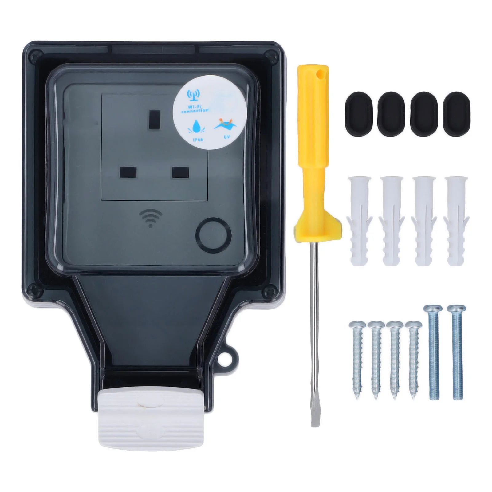 wifi-smart-socket-ip66-waterproof-support-voice-control-timing-86-type-outdoor-smart-outlet-uk-110‑250v
