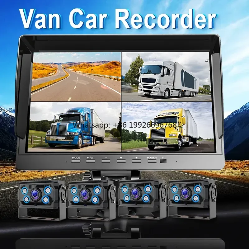 

1080P PZ Waterproof Backup Reverse Camera 10 Inch BSD Alarm Parking Assistance Monitor Truck Van Car Blind Spot Monitoring manuf