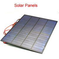 Solar Epoxy Panel with Red and Black Lines Photovoltaic Cells DIY Custom Solar Panels 18V 5W/ 12V 4.2W/5V 150MA