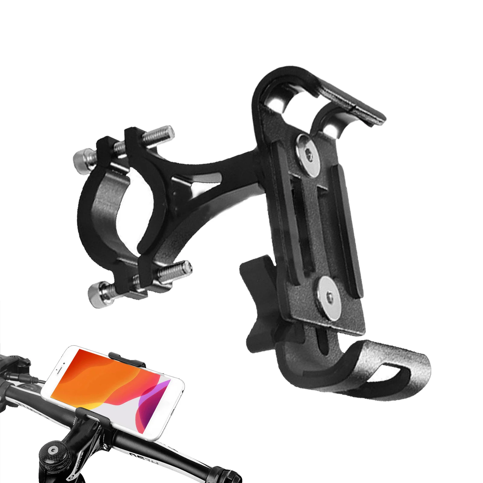 

Bike Phone Mount Motorcycle Phone Mount 360 Rotation Universal Cell Phone Holders Compatible With 20-36mm Bikes Motorcycles