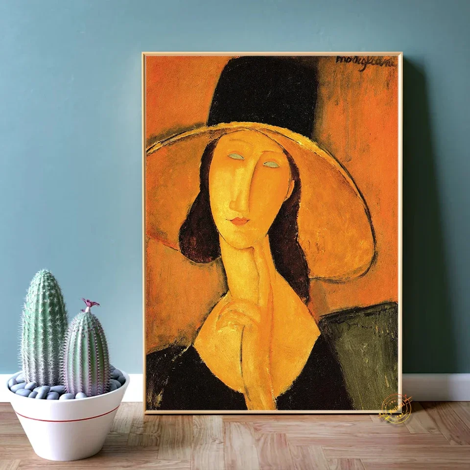 Amedeo Modigliani امرأة المشارك مجردة قماش الفن طباعة اللوحة جدار صور لغرفة المعيشة ديكور المنزل هدية #5