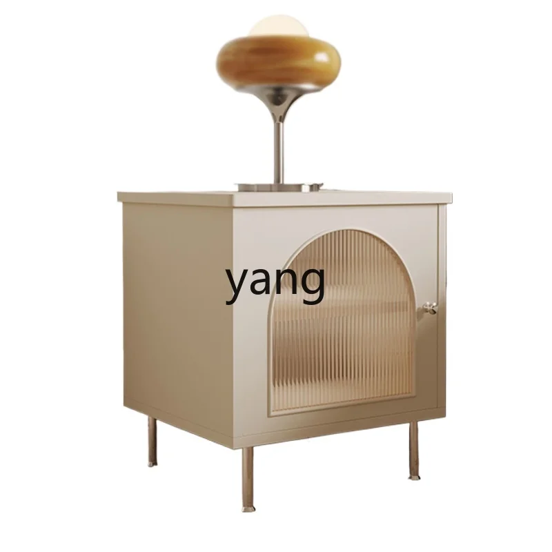 

LH Bedside Table Bedroom Retro Design Storage Minimalist White Storage Cabinet