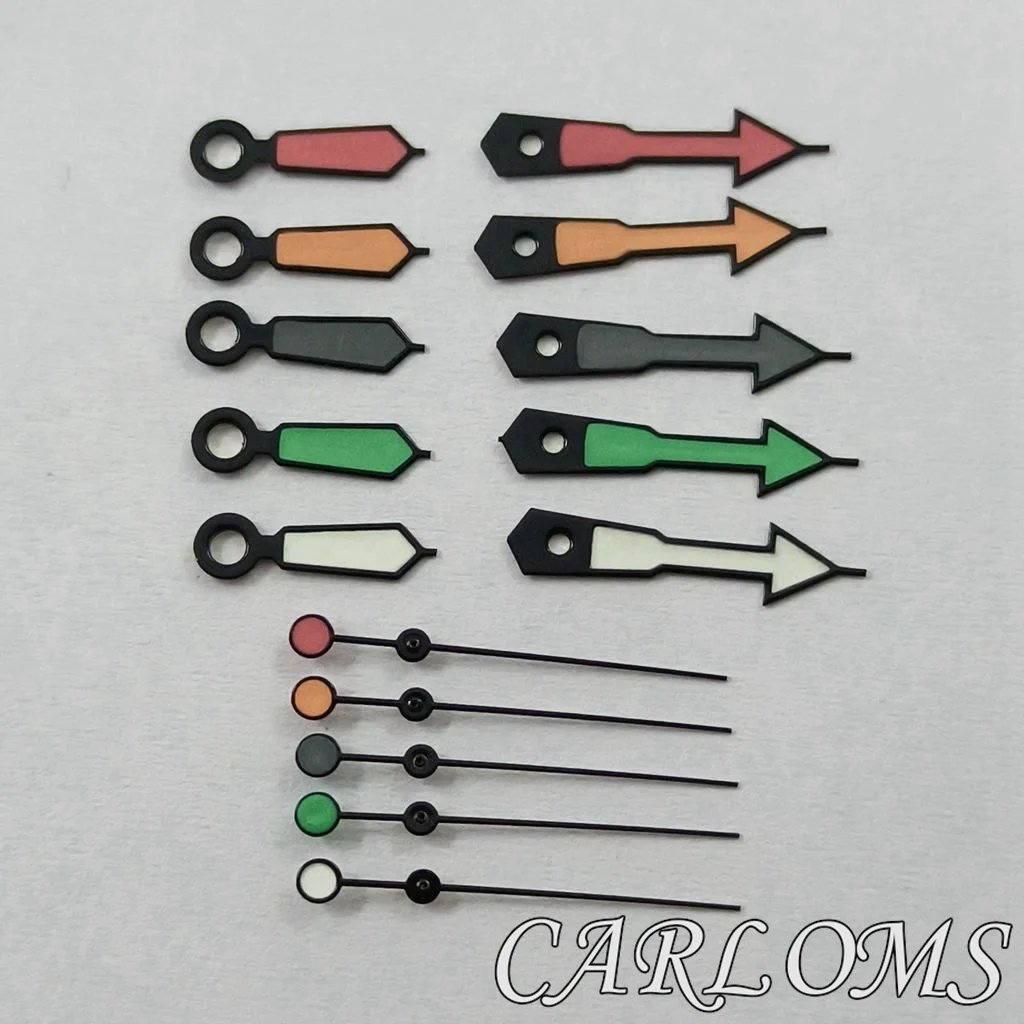 TOP NH34 NH35 NH36 7S26 7S36 4R35 4R36 Movements Black Blue Red Orange Black Watch Hands Luminous