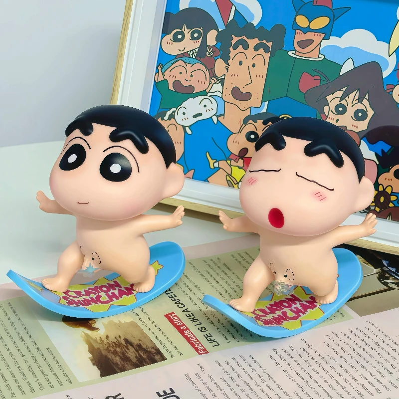 

Crayon Shinchan Cartoon Anime Action Figure Kawaii Desktop Decoration Model Doll Creative Collectible Toy Girl Birthday Gifts