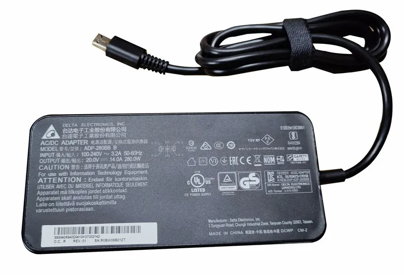 Genuine DELTA 20V 14A 280W ADP-280BB B AC Adapter Charger For MSI GE66 GE76 GP76 GP66 Power Supply Special USB Tip