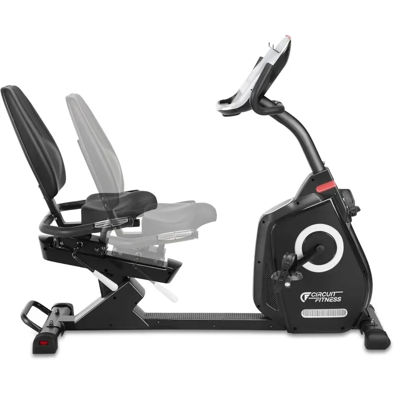 

Recumbent Magnetic Exercise Bike with 15 Workout Programs, LCD and Heart Rate Monitor Spinning Bike Workout Gym Bicycle