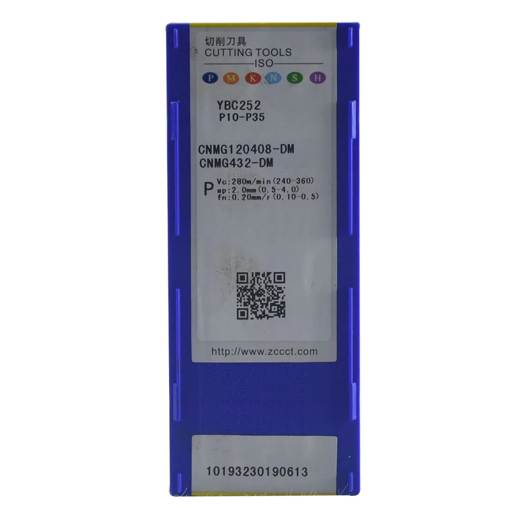 CNMG original 120208 -DM YBC252 CNC carboneto insere ferramenta de torneamento de torno para aço