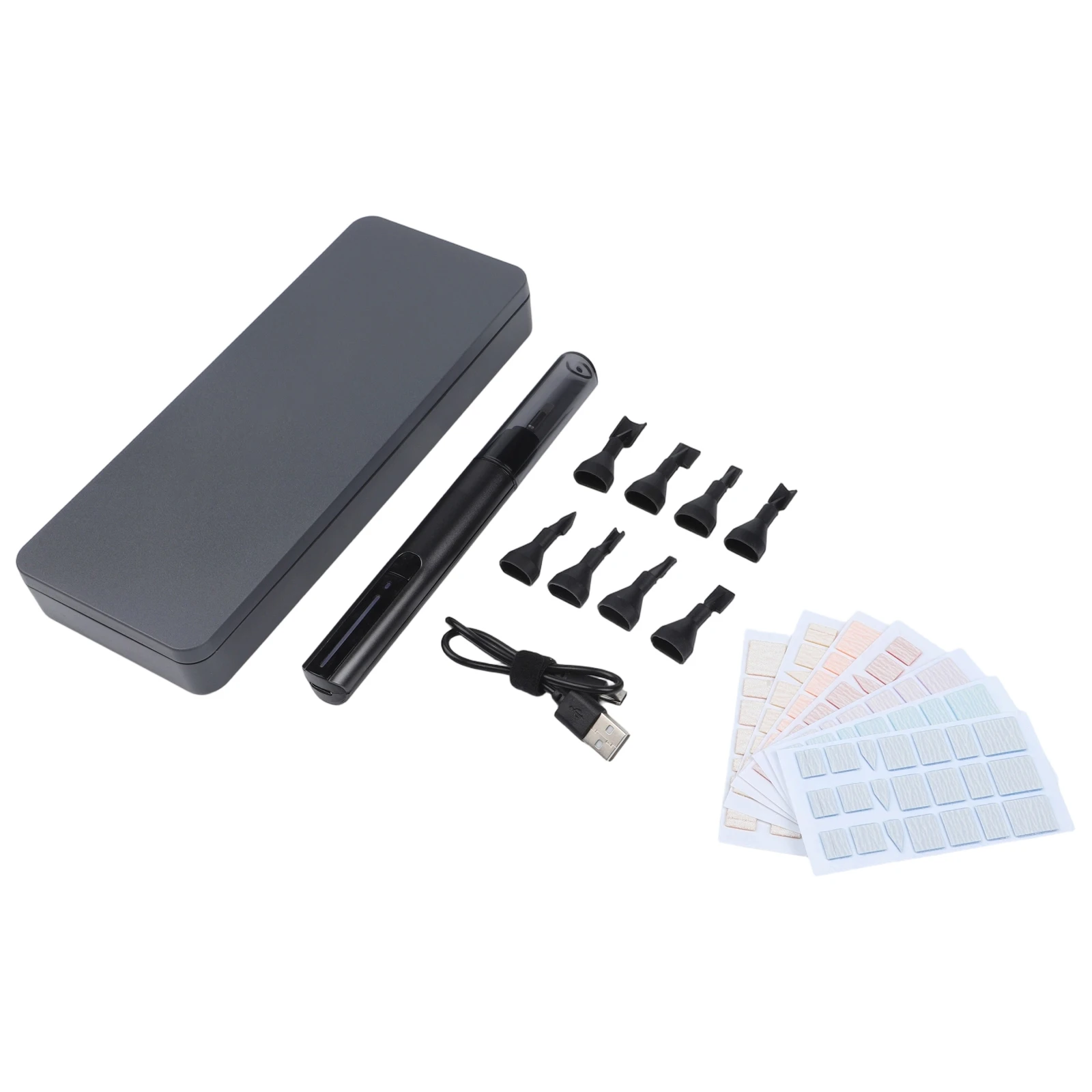 Electric Polishing Pen 5400RPM With 8 Heads 7 Grits For Sanding Grinding And Finishing On 3D Print Models Hobby Tools
