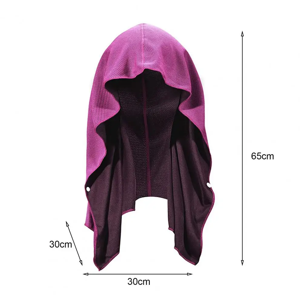 Koelkoeling Hoodie Handdoek Sneldrogende Zweethanddoek Wraps Langdurige Zachte Zonwering Nekfolie Zomer Outdoor Accessoire