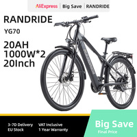 RANDRIDE YG70 Commuter Electric Bike 500W Motor 48V20Ah Battery 27.5 Inch Tire Adult Bicycle Electric Bike