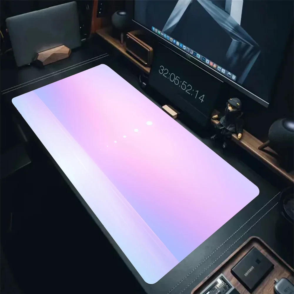 Serene Pastel Gradient Mousepad Mouse Mat Desk Mat With Pad gaming accessories Prime Gaming XXL Keyboard Pad