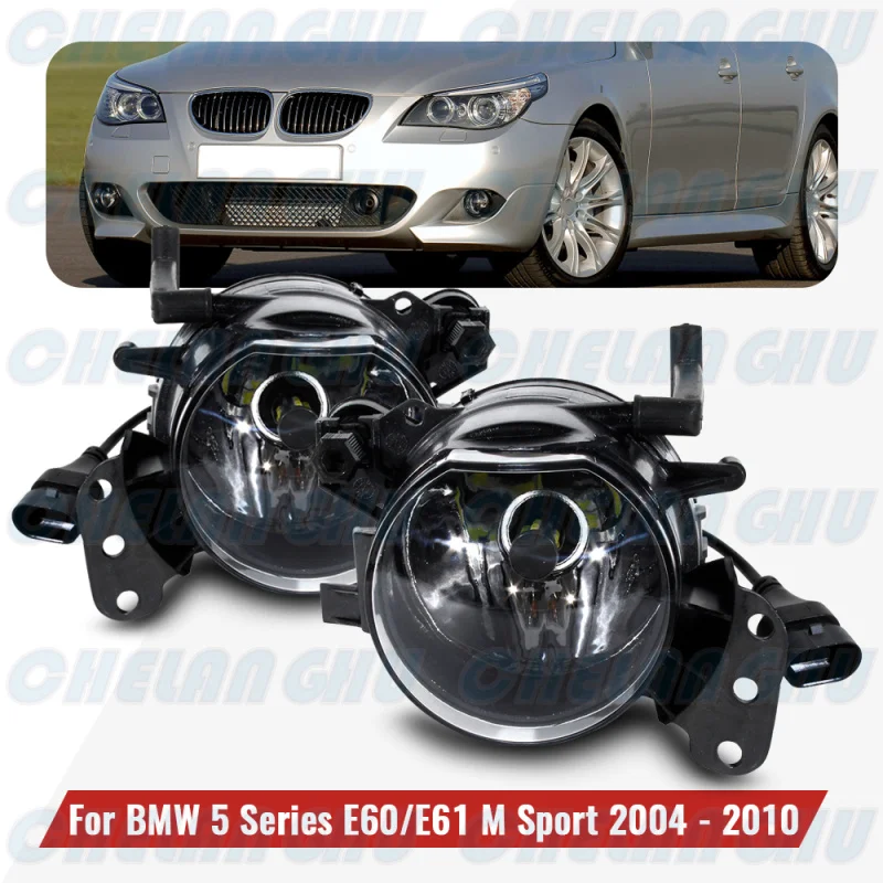 

LED Fog Lights For Bmw E60 E61 525i 525xi 528i 530i 535i 545i 550i 2004 2005 2006 2007 2008 2009 2010 Pair L+R Front fog Lamp